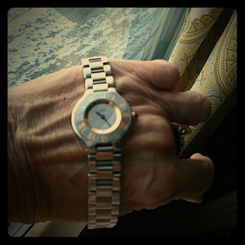 Cartier stainless steel 18kt gold
